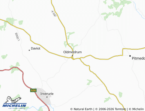 Carte MICHELIN Oldmeldrum - ViaMichelin