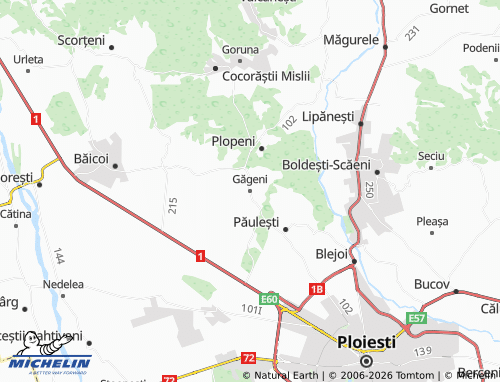 Mappa MICHELIN Găgeni - ViaMichelin