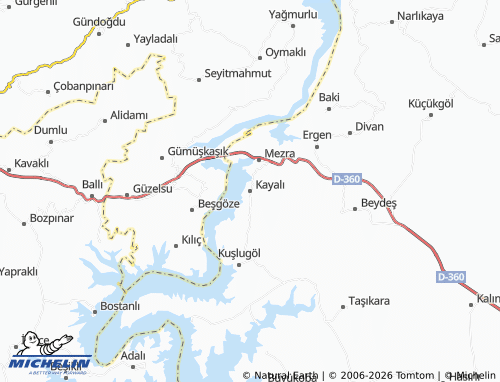 MICHELIN Kayalı map - ViaMichelin