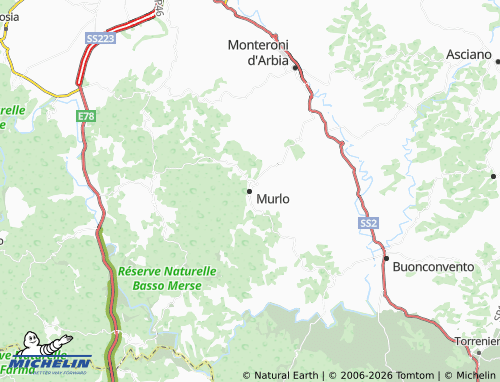 MICHELIN Murlo map - ViaMichelin