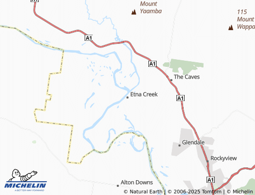 MICHELIN Etna Creek map - ViaMichelin