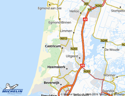 MICHELIN Castricum map - ViaMichelin