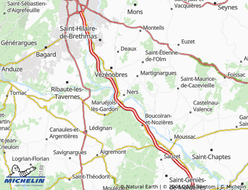 Kaart MICHELIN Ners - ViaMichelin