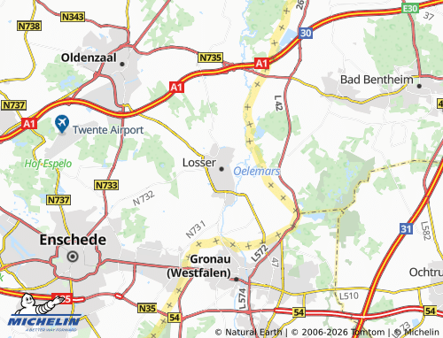 Carte MICHELIN Losser - ViaMichelin