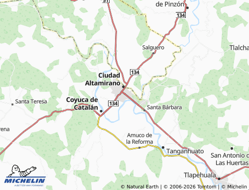 Mapa MICHELIN Las Américas - ViaMichelin