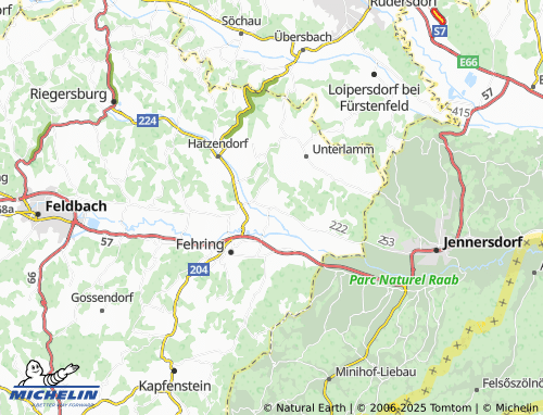 MICHELIN-Landkarte Weinberg an der Raab - ViaMichelin