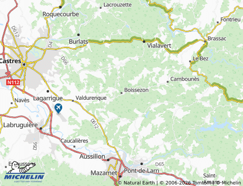 MICHELIN Boissezon map - ViaMichelin