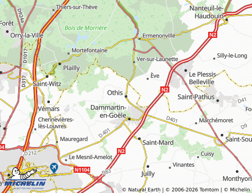 Mappa MICHELIN Othis - ViaMichelin
