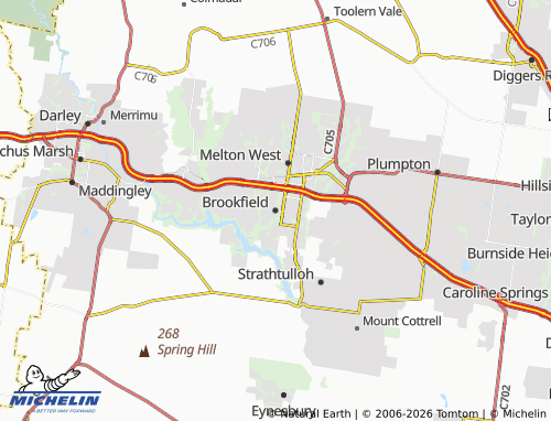 MICHELIN Brookfield map - ViaMichelin
