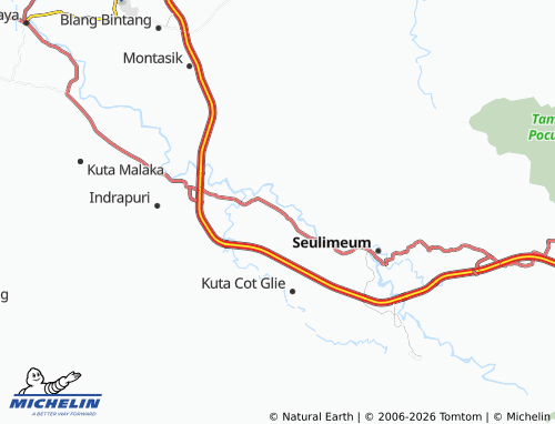 MICHELIN Banda Safa map - ViaMichelin