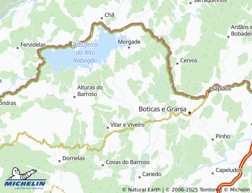 MICHELIN Lavradas map - ViaMichelin