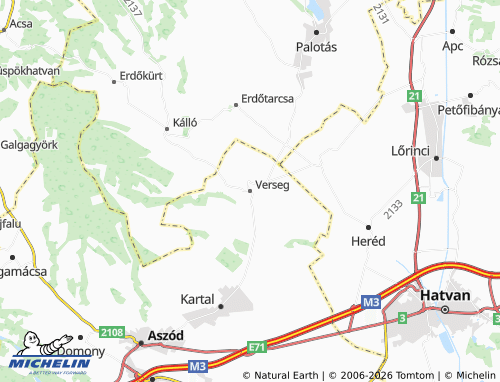 Mappa MICHELIN Verseg - ViaMichelin