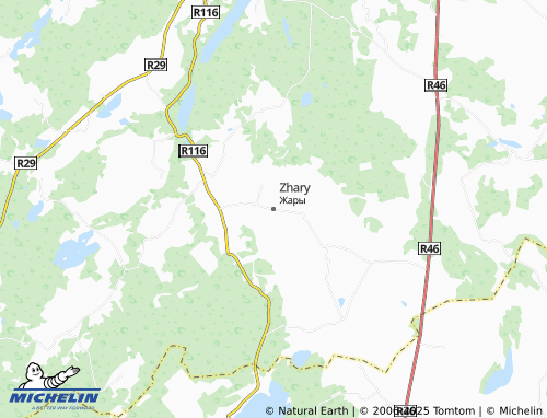Carte MICHELIN Zhary - ViaMichelin