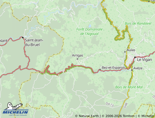 MICHELIN Arrigas map - ViaMichelin