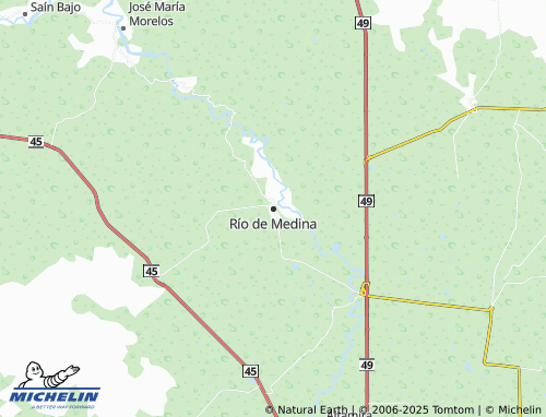 MICHELIN-Landkarte Río de Medina - ViaMichelin