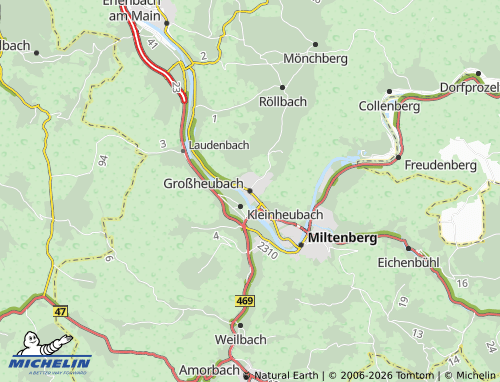 Mapa MICHELIN Großheubach - ViaMichelin