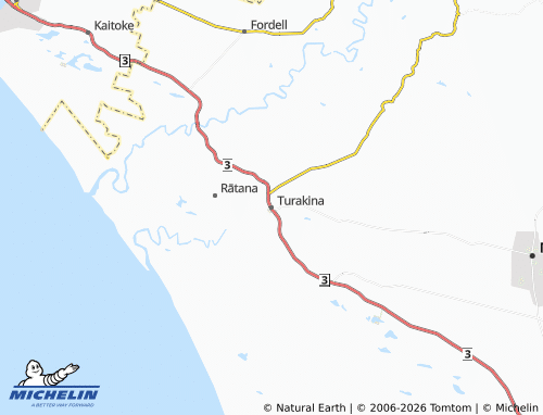Mapa MICHELIN Turakina - ViaMichelin