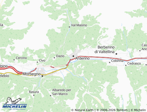 MICHELIN Ardenno map - ViaMichelin