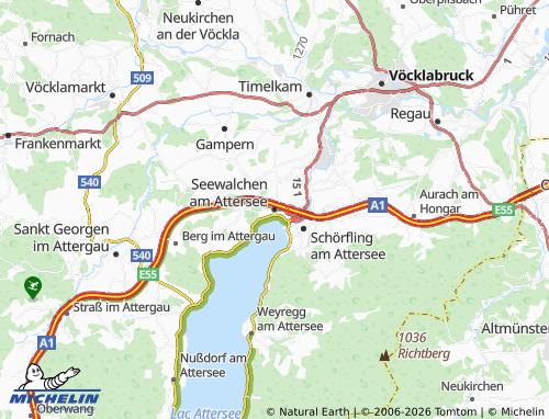 MICHELIN Seewalchen am Attersee map - ViaMichelin
