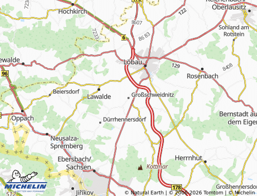 Kaart MICHELIN Großschweidnitz - ViaMichelin