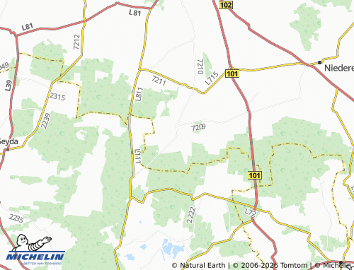 MICHELIN Zellendorf map - ViaMichelin