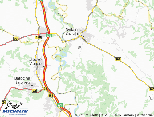 Mapa MICHELIN Crkvenac - ViaMichelin