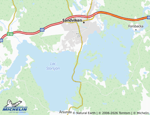 MICHELIN Hedåsen map - ViaMichelin