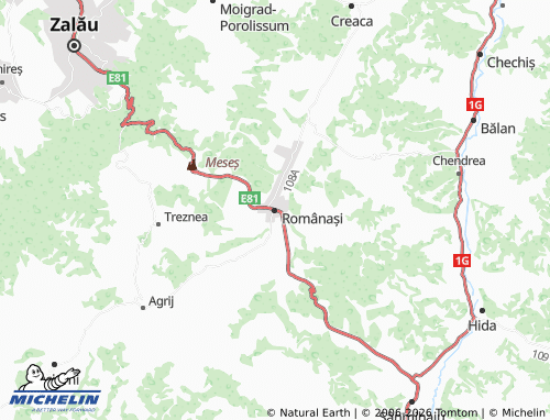Carte MICHELIN Românași - ViaMichelin