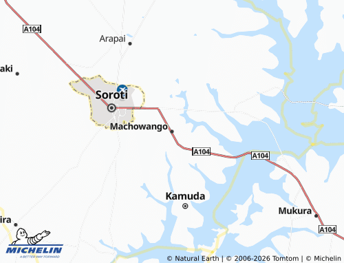 MICHELIN-Landkarte Machowango - ViaMichelin