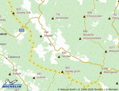MICHELIN Smólnik map - ViaMichelin