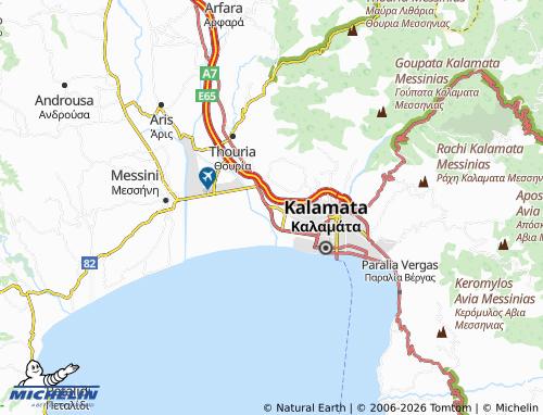 MICHELIN Asprochoma map - ViaMichelin