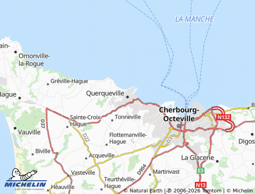 MICHELIN Querqueville map - ViaMichelin
