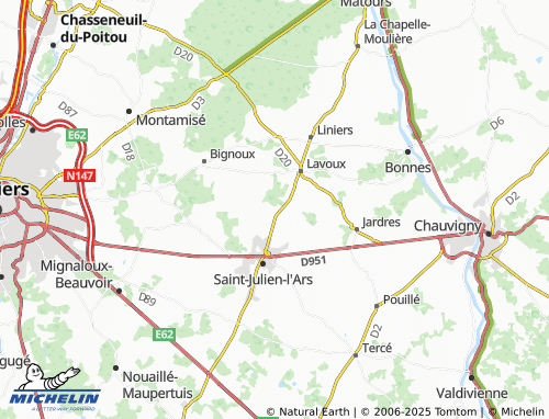 Mappa MICHELIN Coudavid - ViaMichelin