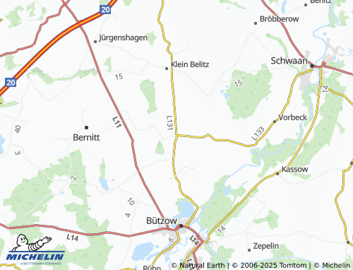 MICHELIN Selow map - ViaMichelin