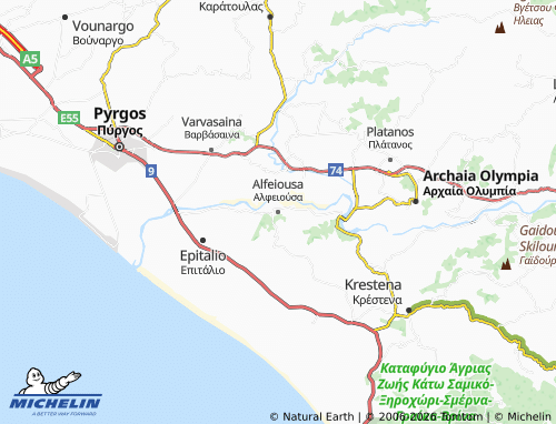 Mappa MICHELIN Alfeiousa - ViaMichelin