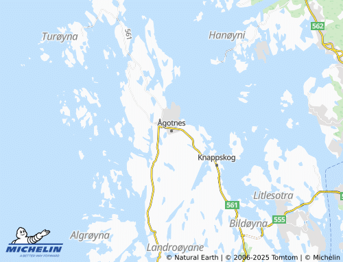 MICHELIN Ågotnes map - ViaMichelin