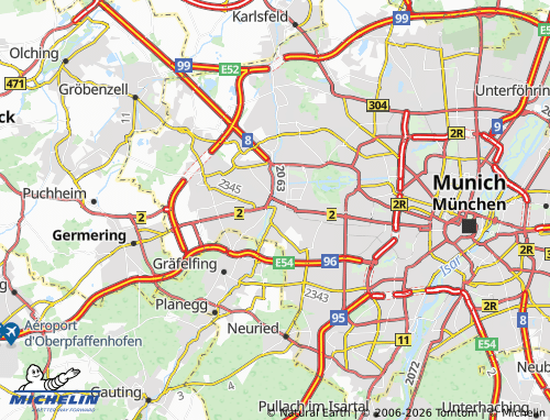 Mappa MICHELIN Pasing-Obermenzing - ViaMichelin