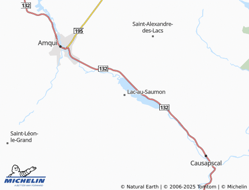 MICHELIN Lac-au-Saumon map - ViaMichelin