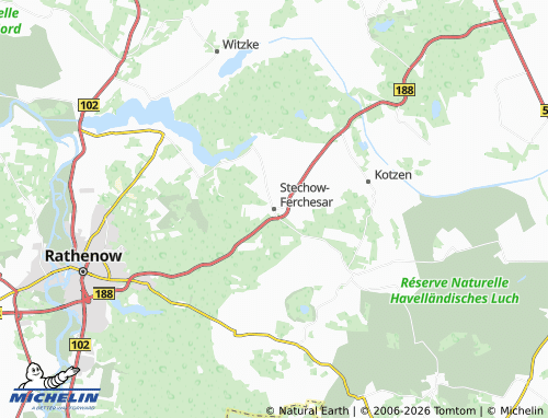 MICHELIN Stechow-Ferchesar map - ViaMichelin