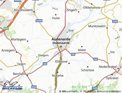 MICHELIN Oudenaarde map - ViaMichelin