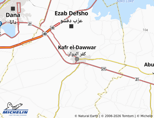 Mapa MICHELIN Kafr El Dawwar - ViaMichelin