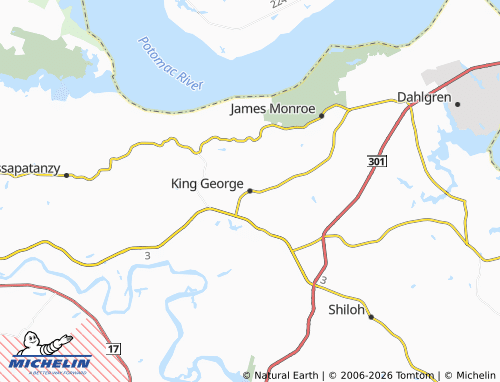 Mapa MICHELIN King George - ViaMichelin