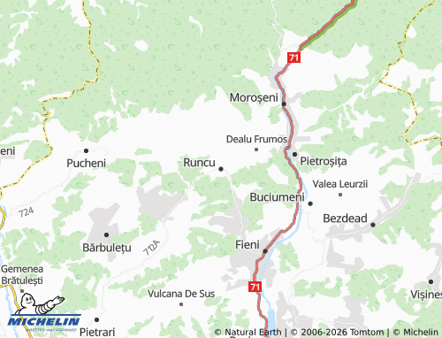 Mapa MICHELIN Runcu - ViaMichelin