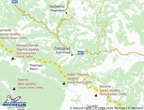 Mapa MICHELIN Zlatograd - ViaMichelin