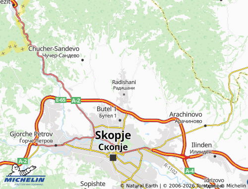 Mapa MICHELIN Radishani - ViaMichelin