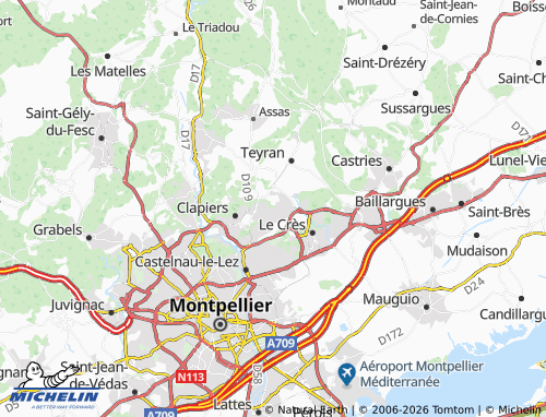 Mappa MICHELIN Jacou - ViaMichelin