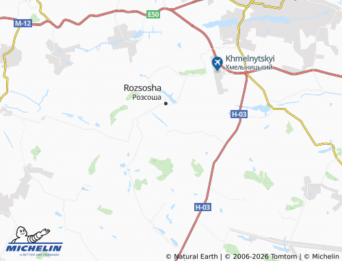 Carte MICHELIN Lekhnivka - ViaMichelin
