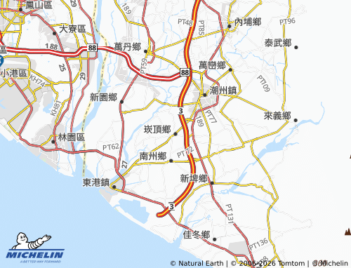 MICHELIN Kanding Township map - ViaMichelin