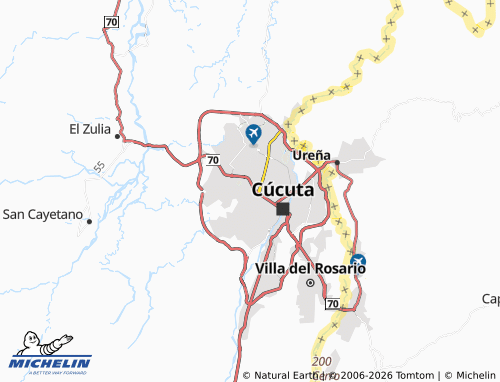 Carte MICHELIN Pueblo Nuevo - ViaMichelin