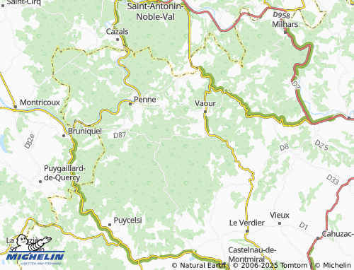 MICHELIN Haute-Serre map - ViaMichelin